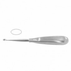 Schede Bone Curette Oval - Fig. 3 Stainless Steel, 17 cm - 6 3/4" Scoop Size 7.4 mm
